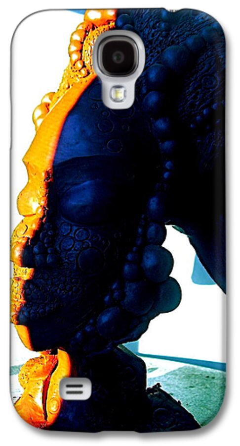 Meditation Galaxy S4 Case featuring the sculpture Ms.Blue 2 by Donna-Lee Bolden