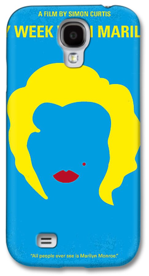 Week With Marilyn Galaxy S4 Case featuring the digital art No284 My week with Marilyn minimal movie poster by Chungkong Art