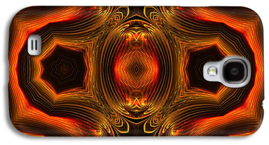 Ornamental Emblem Abstract Design Galaxy S4 Case featuring the digital art Ornamental Emblem by Georgiana Romanovna