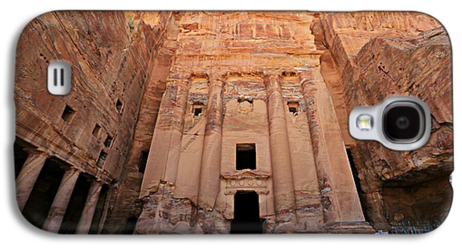 Adventure Galaxy S4 Case featuring the photograph Petra Tomb by Stephen Stookey