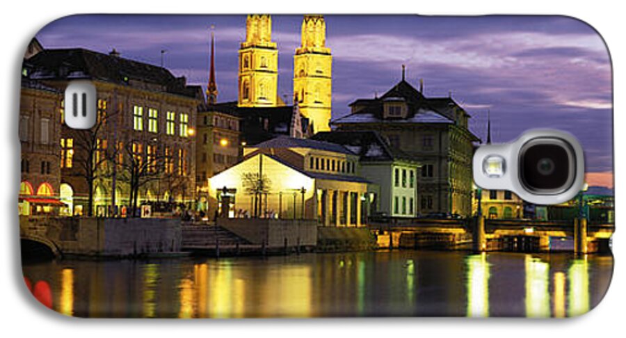 Photography Galaxy S4 Case featuring the photograph River Limmat Zurich Switzerland by Panoramic Images