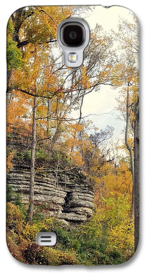 Bluff Galaxy S4 Case featuring the photograph Shawee Bluff in Fall by Marty Koch