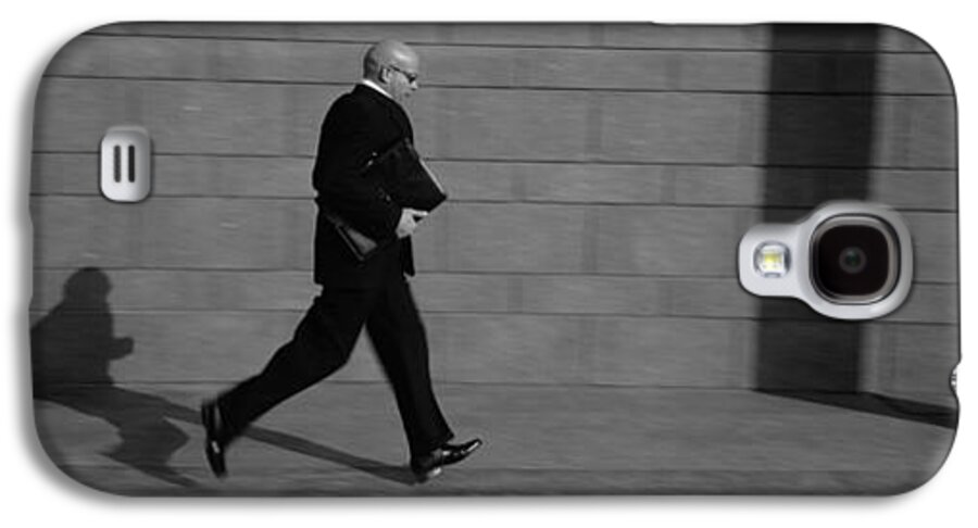 Photography Galaxy S4 Case featuring the photograph Side Profile Of A Businessman Running by Panoramic Images