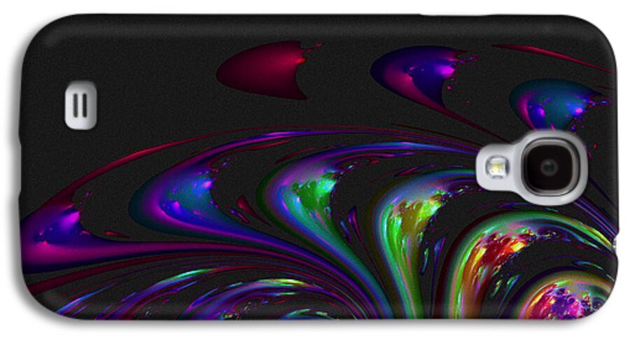 Fractal Galaxy S4 Case featuring the digital art Spin Off by Judi Suni Hall