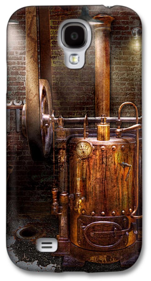 Modern Galaxy S4 Case featuring the photograph Steampunk - Powering the modern home by Mike Savad