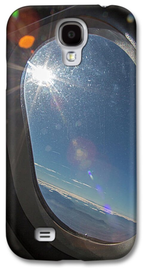 Sky Galaxy S4 Case featuring the photograph Sunlight Flare In Aircraft Window by Jim West