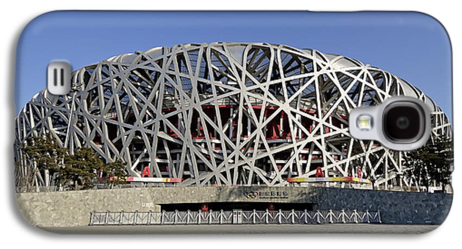 Beijing Galaxy S4 Case featuring the photograph The Beijing National Stadium - site of 2008 Olympic Games by Brendan Reals