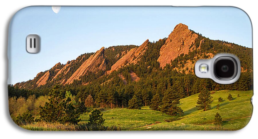 Flatirons Galaxy S4 Case featuring the photograph The Flatirons - Spring by Aaron Spong