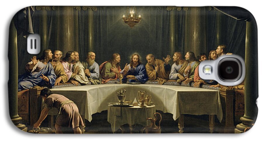The Last Supper Galaxy S4 Case featuring the painting The Last Supper by Jean Baptiste de Champaigne