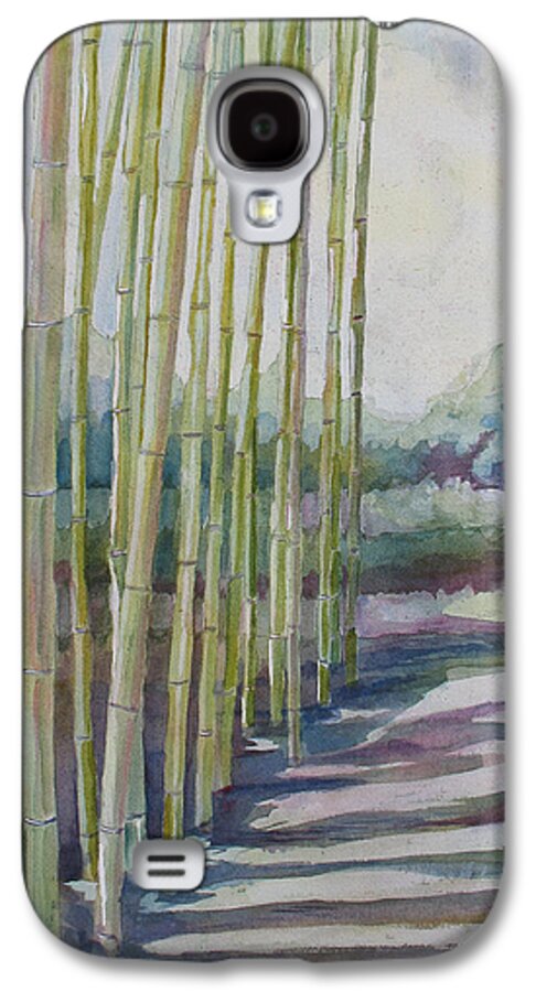 Bamboo Galaxy S4 Case featuring the painting Through the Bamboo Grove by Jenny Armitage