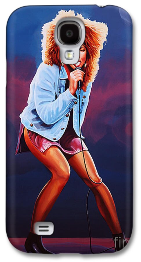 Tina Turner Galaxy S4 Case featuring the painting Tina Turner by Paul Meijering