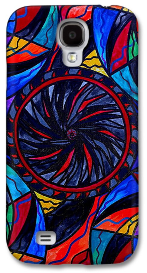 Vibration Galaxy S4 Case featuring the painting Transforming Fear by Teal Eye Print Store