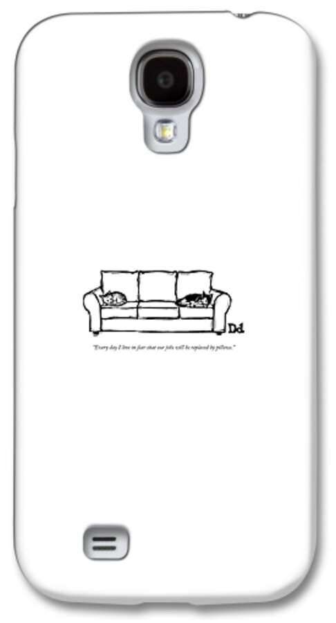 Two Cats Curl Up At Each End Of A Sofa Galaxy S4 Case