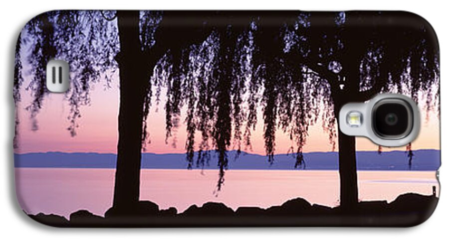Photography Galaxy S4 Case featuring the photograph Weeping Willows, Lake Geneva, St by Panoramic Images