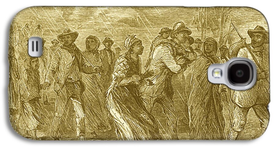 Slavery Galaxy S4 Case featuring the photograph Escaping To Underground Railroad by Photo Researchers