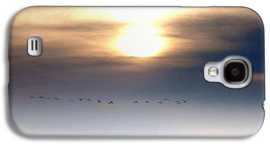 Geese Galaxy S4 Case featuring the photograph Flying South for the Winter by Bill Cannon
