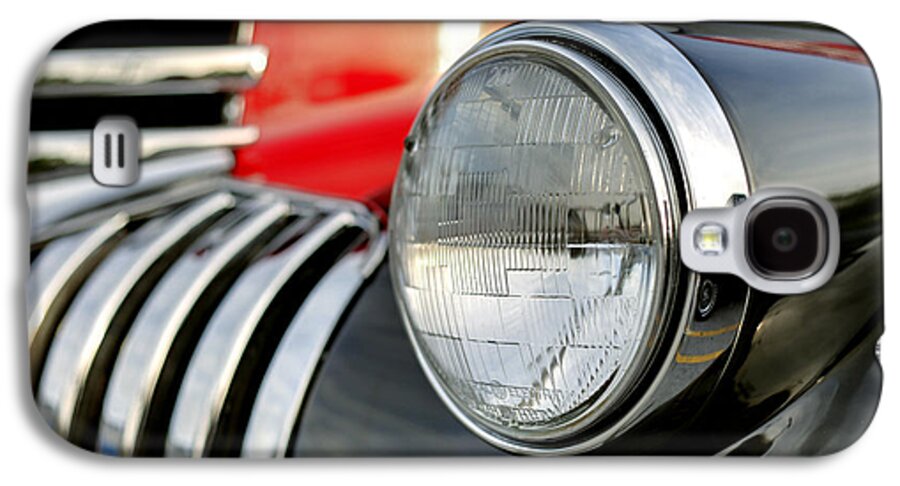 Red Black Chevrolet Pickup Galaxy S4 Case featuring the photograph Pickup Chevrolet headlight. Miami by Juan Carlos Ferro Duque