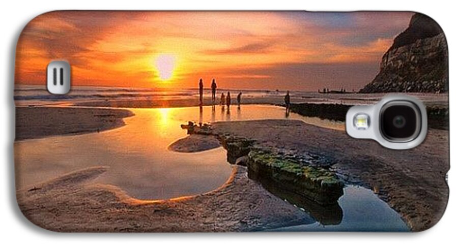  Galaxy S4 Case featuring the photograph Ultra Low Tide Sunset At A North San by Larry Marshall