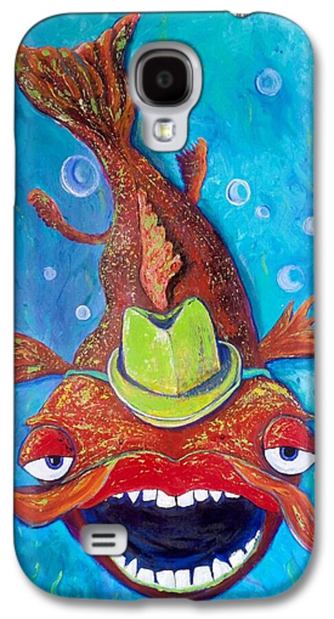 Fish Galaxy S4 Case featuring the painting Catfish Clyde #1 by Vickie Scarlett-Fisher