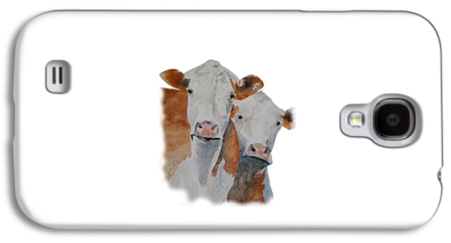 Cows Galaxy S4 Case featuring the painting Got Hay? #2 by Gary Thomas