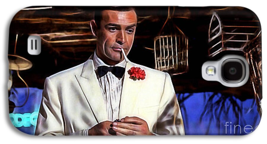 James Bond Galaxy S4 Case featuring the mixed media James Bond Collection #7 by Marvin Blaine
