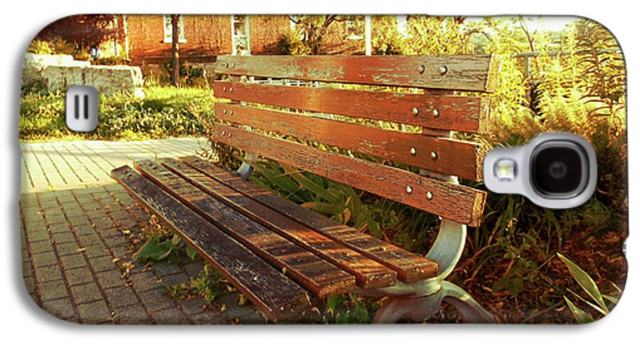 Bench Galaxy S4 Case featuring the photograph A Restful Respite by Shawn Dall