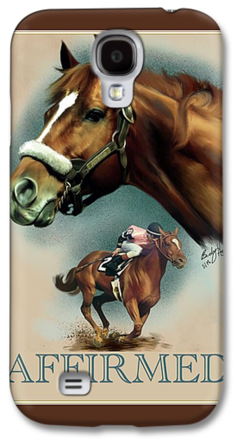 Affirmed Galaxy S4 Case featuring the painting Affirmed with Name Decor by Becky Herrera