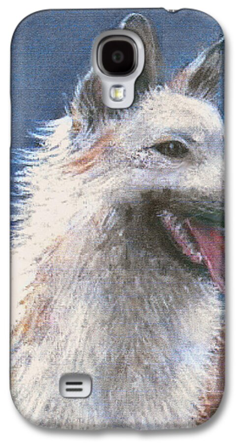 Dog Galaxy S4 Case featuring the pastel Anticipating Their Return by Arline Wagner