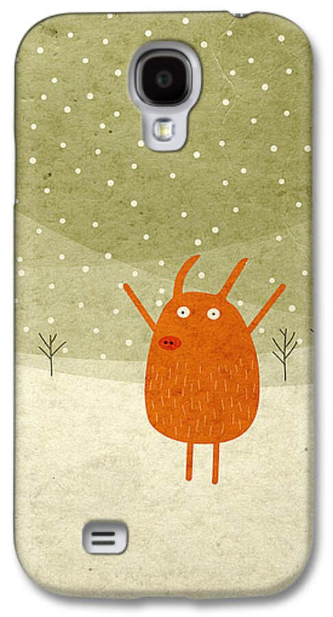Pig Galaxy S4 Case featuring the digital art Pigs and bunnies by Fuzzorama