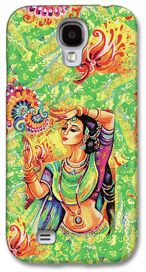 Indian Dancer Galaxy S4 Case featuring the painting The Dance of Tara by Eva Campbell
