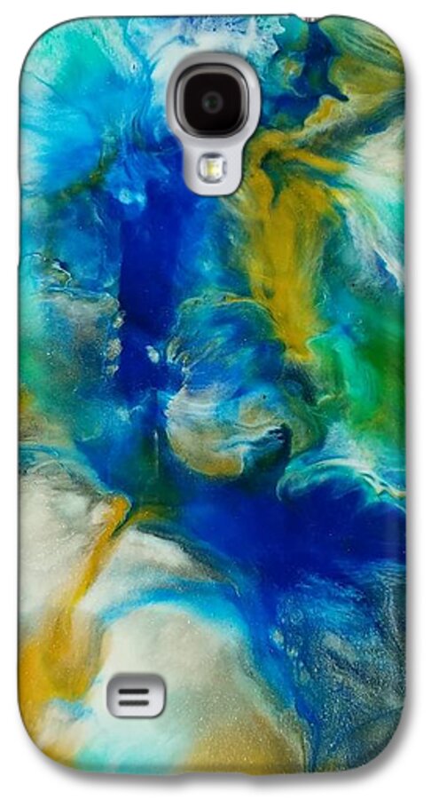 Resin Artwork Galaxy S4 Case featuring the mixed media Beneath by Christie Minalga