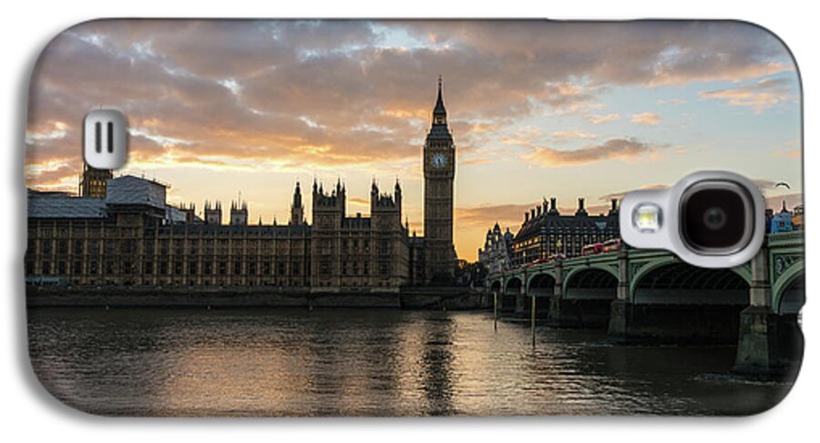 Big Ben Galaxy S4 Case featuring the photograph Big Ben London Sunset by Mike Reid