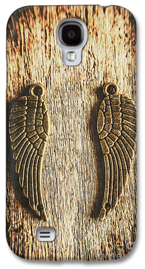 Angel Wings Galaxy S4 Case featuring the photograph Bronze angel wings by Jorgo Photography