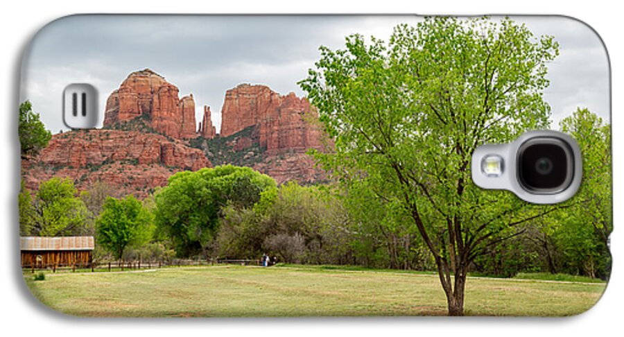  Galaxy S4 Case featuring the photograph Cathedral Rock by Jon Manjeot