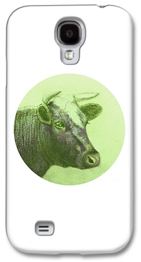 Cow Galaxy S4 Case featuring the digital art Cow II by Desiree Warren
