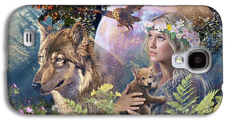 Steve Read Galaxy S4 Case featuring the digital art Forest Friends 2 by MGL Meiklejohn Graphics Licensing