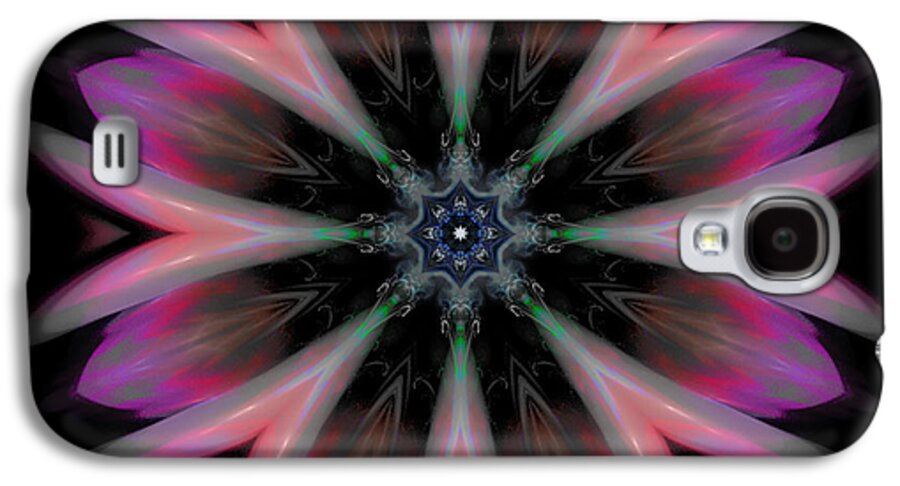  Galaxy S4 Case featuring the digital art Galactic Boutonniere by Rhonda Strickland