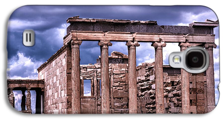 Athens Galaxy S4 Case featuring the photograph Greek Temple by Linda Constant