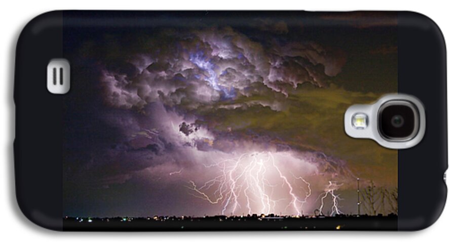 Colorado Lightning Galaxy S4 Case featuring the photograph Highway 52 Storm Cell - Two and half Minutes Lightning Strikes by James BO Insogna