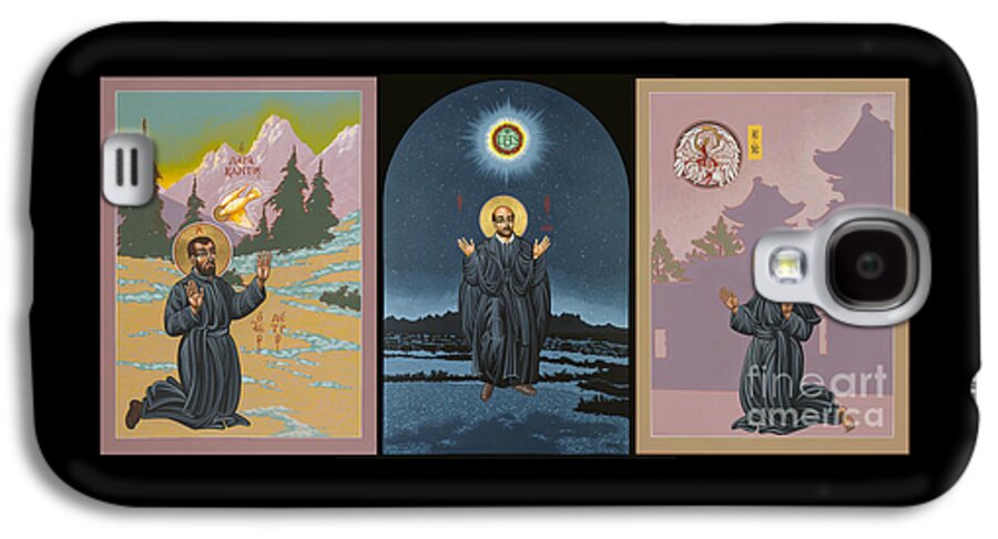 Jesuit Triptych Galaxy S4 Case featuring the painting Jesuit Triptych-St Peter Faber-St Ignatius-St Francis Xavier by William Hart McNichols