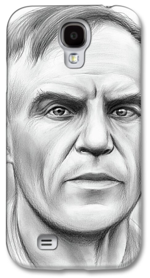 John Heisman Galaxy S4 Case featuring the drawing John Heisman by Greg Joens