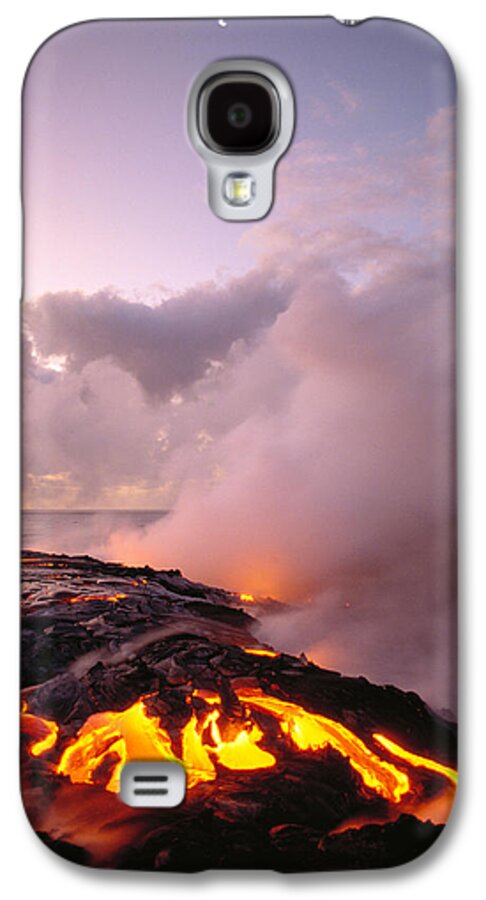 Active Galaxy S4 Case featuring the photograph Lava Flows At Sunrise by Peter French - Printscapes