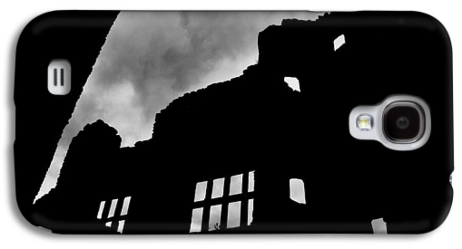 Castle Galaxy S4 Case featuring the photograph LUDLOW STORM threatening skies over the ruins of a castle spooky halloween by Andy Smy