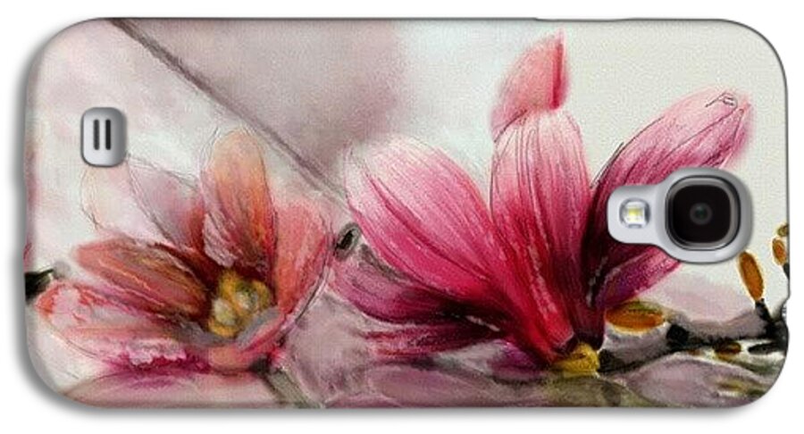 Beautiful Galaxy S4 Case featuring the photograph Magnolien .... by Jacqueline Schreiber