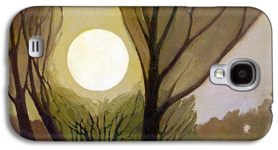 Dreamscape Galaxy S4 Case featuring the painting Moonlit Dream by Donald Maier