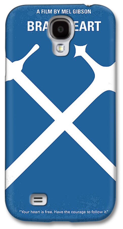 Braveheart Galaxy S4 Case featuring the digital art No507 My Braveheart minimal movie poster by Chungkong Art