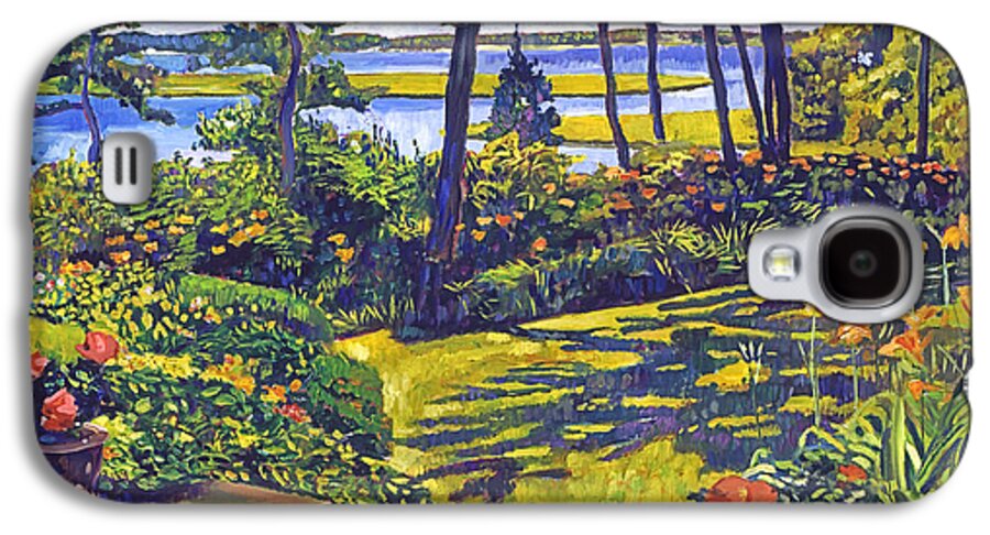 Impressionist Galaxy S4 Case featuring the painting Ocean Lagoon Garden by David Lloyd Glover