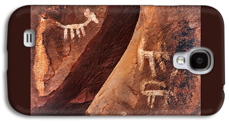 Archaic Galaxy S4 Case featuring the photograph Palatki Pictographs9 Pnt by Theo O'Connor