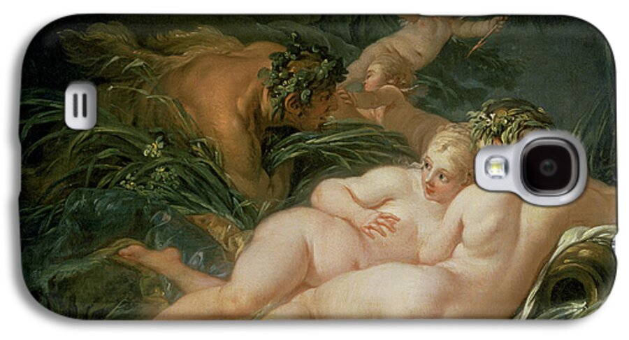 Pan Galaxy S4 Case featuring the painting Pan and Syrinx by Francois Boucher