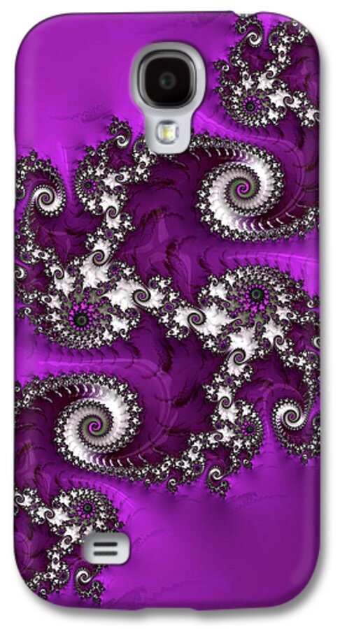 Purple Dragon Galaxy S4 Case featuring the digital art Purple Dragon by Becky Herrera